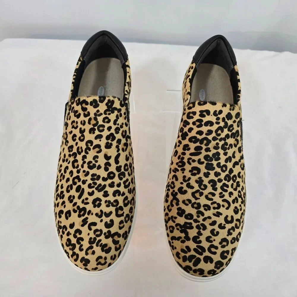 Dr. Scholls Espadrilles Leta Shoes Women's 11 M Tan Black Leopard Slip On NIB
